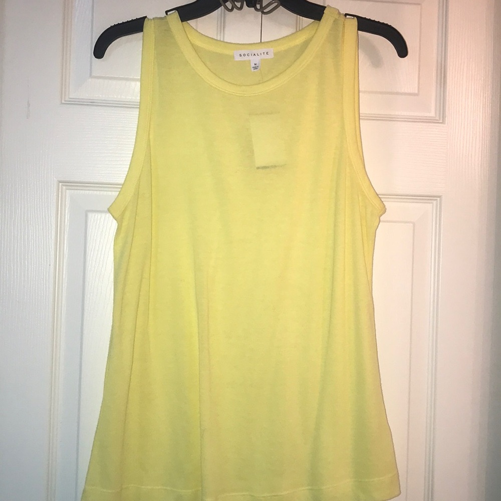 Perfect Summer Yellow Sleeveless Top NWT